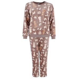 em & alfie Women's Dog Lover Plush Crewneck Pajama Set